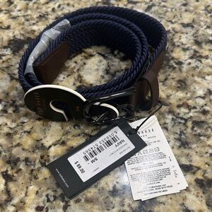 Ted Baker Navy and Brown Men's Belt